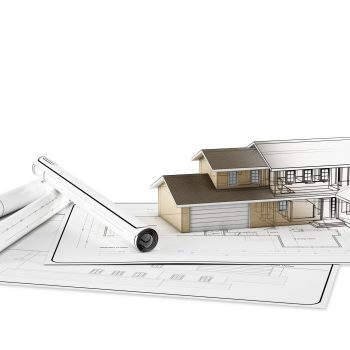 Technical plan of an house on paper